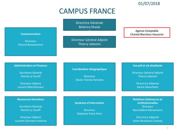 organigramme Campus France